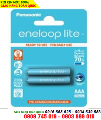 Pin sạc AAA Panasonic Eneloop Lite BK-4LCCE/2BT-Min550mAh/Max600mAh-1.2V |HẾT HÀNG